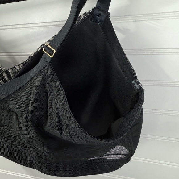 Cacique Lane Bryant Boost Balconette black and white bra. Full Figure size 40DDD - Picture 8 of 11